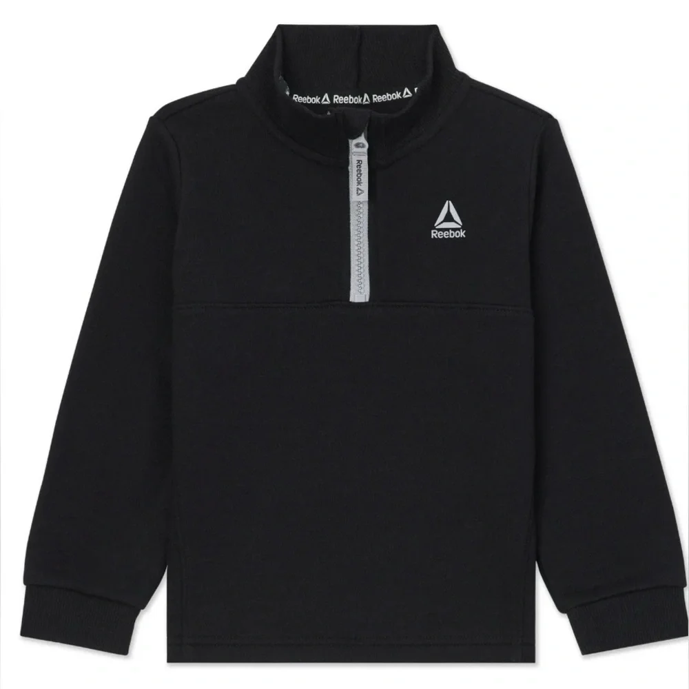 Reebok Toddler Unisex Half Zip Pullover and Jogger Set, 2 Piece - Picture 3 of 7